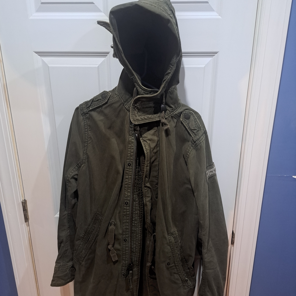 Abercrombie & Fitch Olive Military Jacket